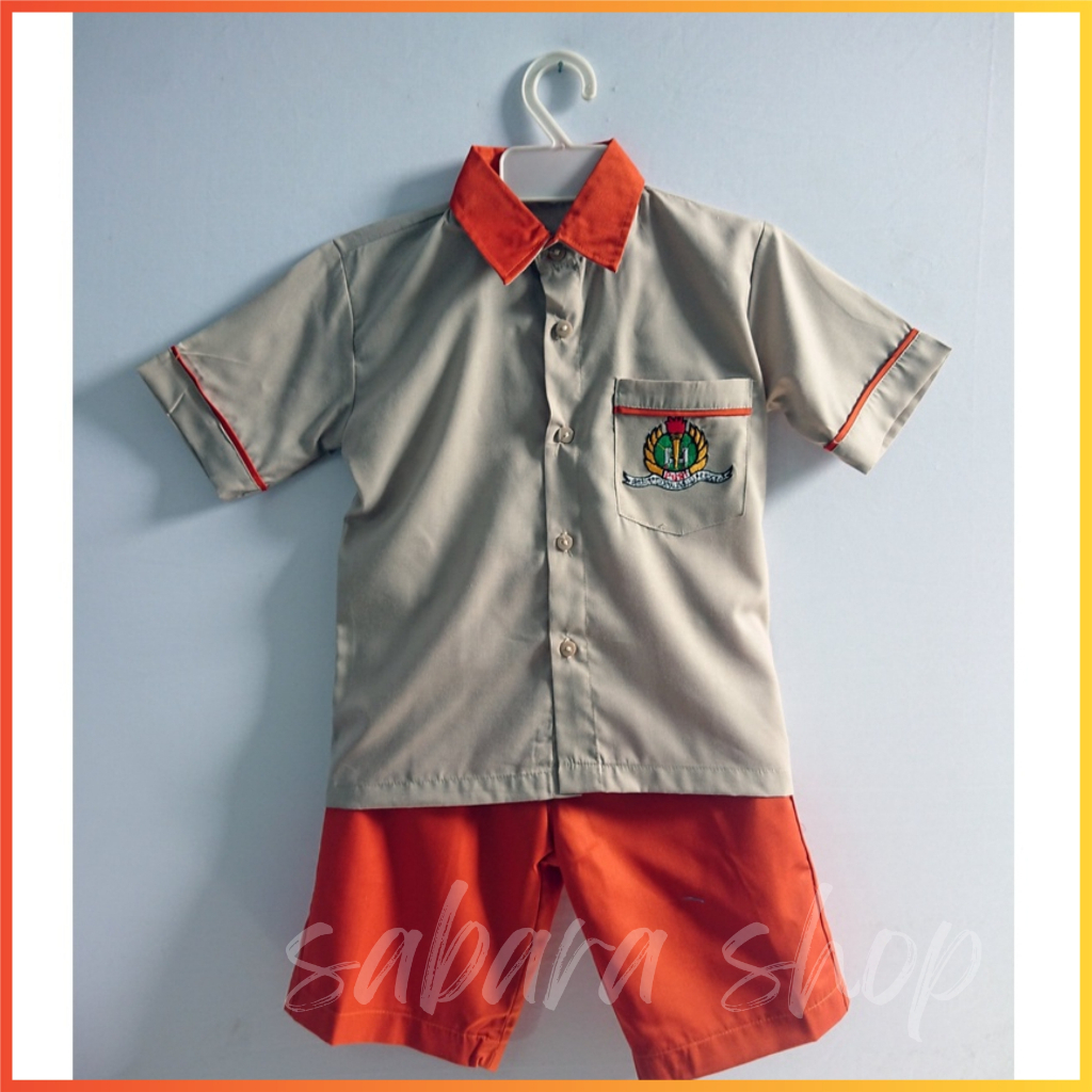 [COD] SERAGAM TK NASIONAL - SERAGAM BAJU ANAK TK PGRI - Baju TK PGRI - Seragam ANAK RK PAUD WARNA Me