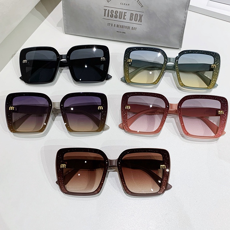 DENNOS GS-142 Kacamata Terbaru Wanita Kotak Style Kacamata Fashion Sunglasses Import