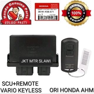 35141 k59 a71 SCU+REMOTE vario 150 keyless 2018-2021 & scoopy prestige 2021-2023 ori honda ahm asli 
