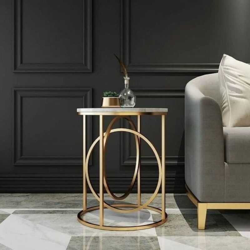 coffee table bedside marmer minimalis meja pajangan modern