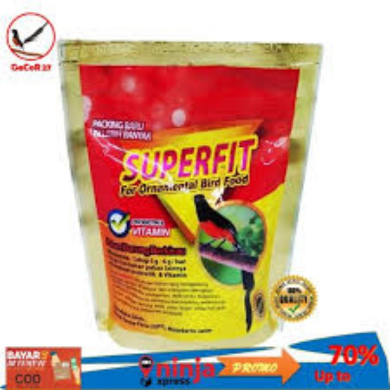 Super fit red dan gold voer pakan burung harian dan lomba