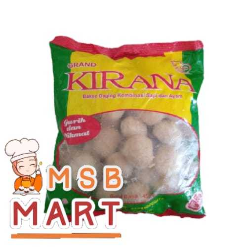 

KIRANA BASO SKL HIJAU 450 G/BAKSO KOMBINASI SAPI DAN AYAM