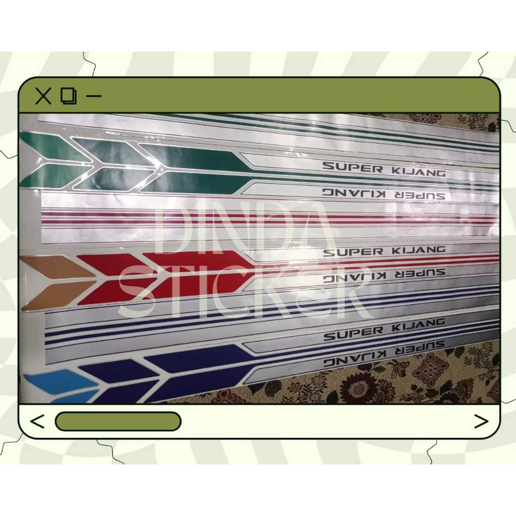 Stiker kijang super LONG/SHORT Sticker mobil kijang super Stiker stripping Lis body mobil kijang