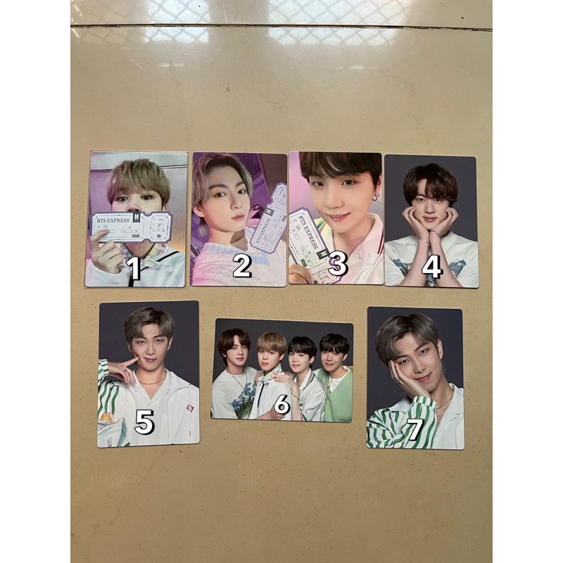 Mini photocard mpc spc sowoozoo bts jimin jungkook suga jin rm j-hope