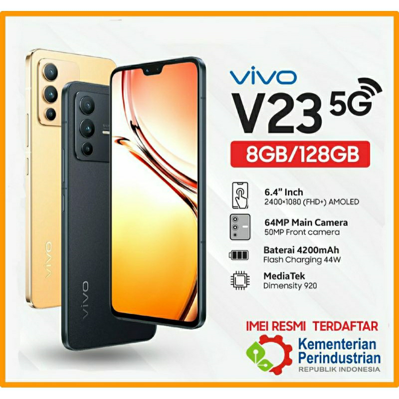 VIVO V23 5G (8/128GB) NEW GARANSI RESMI