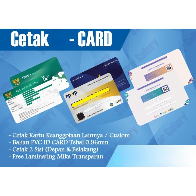 

KARTU PVC CARD