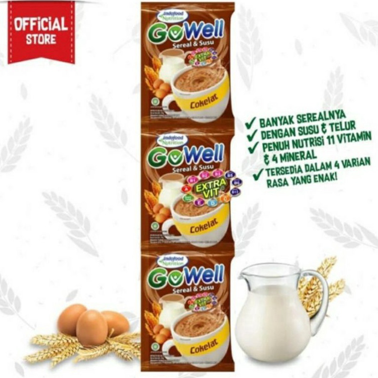 

[C8C] Indofood Go Well Sereal & Susu RENCENG Isi 10 ➶Dijual