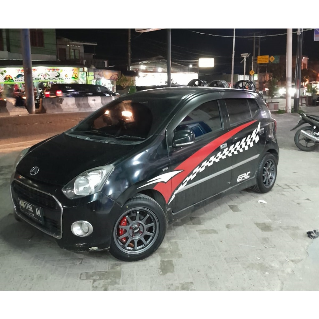 Promo Paket Velg Dan Ban Ring 15 Untuk Ayla Sigra Brio HSR GYMKANA R15 + Ban Accelera 185 55 R15