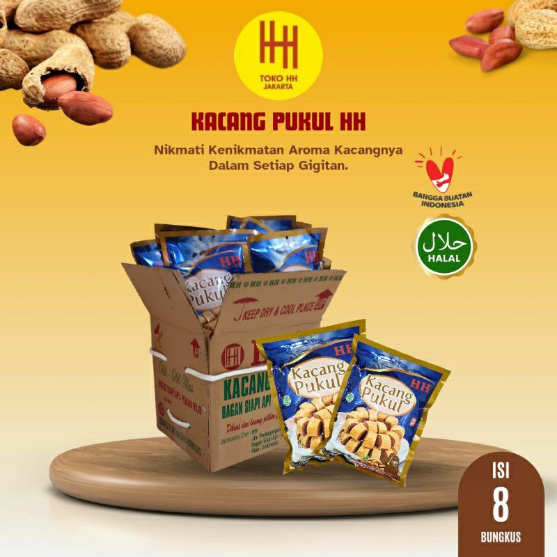 

KACANG PUKUL HH > RASA ORIGINAL > 1 DUS > ISI 8 BUNGKUS (BIRU)