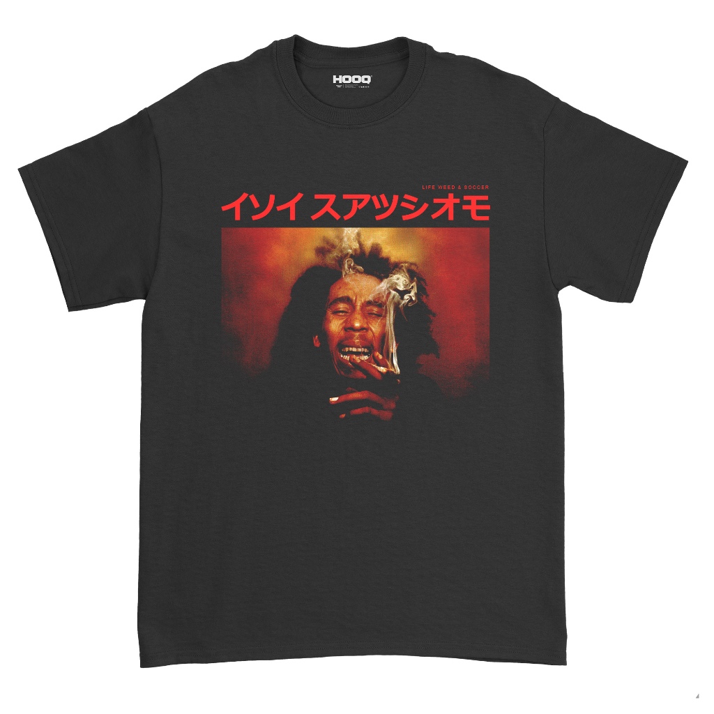 ( COD ) KAOS BOB MARLEY LIFE WEED SOCCER / BAJU BOB MARLEY / BOB MARLEY SHIRT / BAJU MUSIK