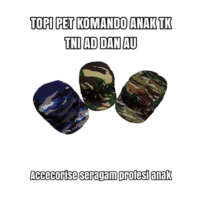 TOPI KOMANDO ANAK TK TNI AD/AU
