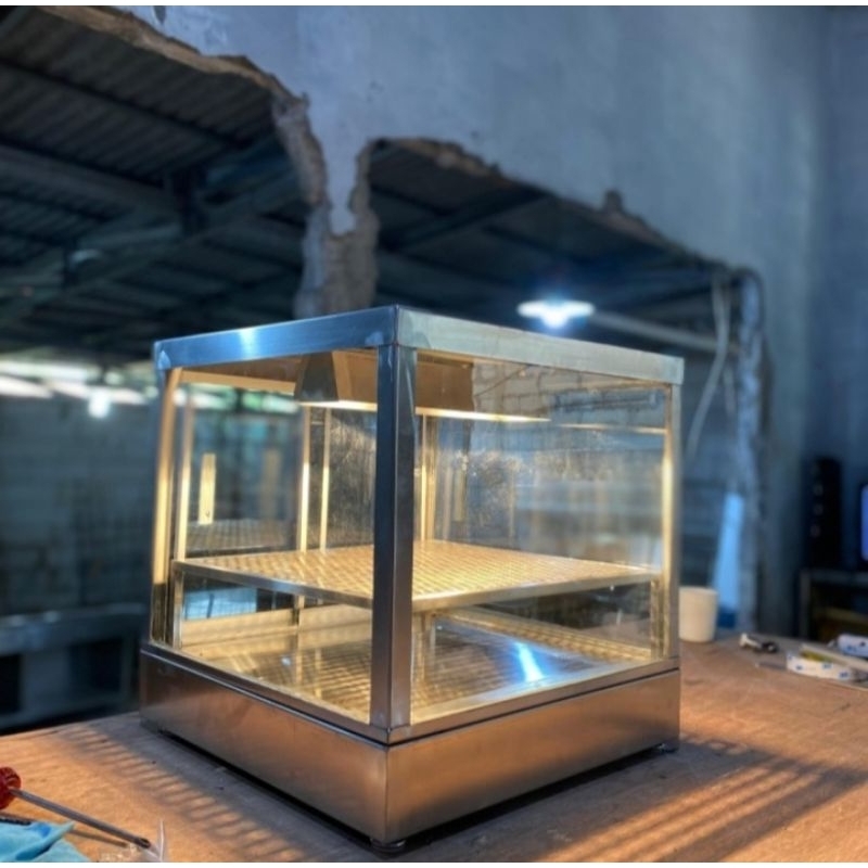 Food warmer display / Etalase food warmer stainless / Food warmer elektrik / Penghangat makanan