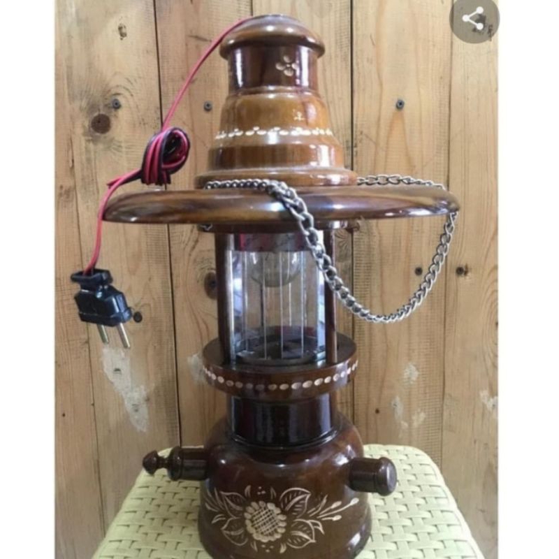 lampu petromax kayu
