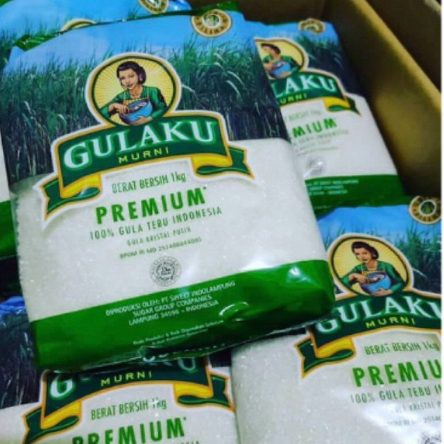 

(GULAKU) Gulaku Pasir Kristal Putih Premium 1 Kg (Kemasan Hijau dan Kuning)