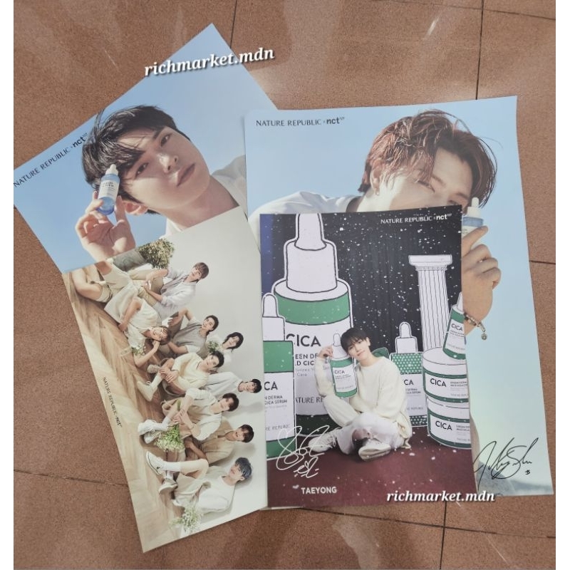 [REAL PICT] ORIGINAL Poster NATURE REPUBLIC X NCT 127 LIMITED EDITION