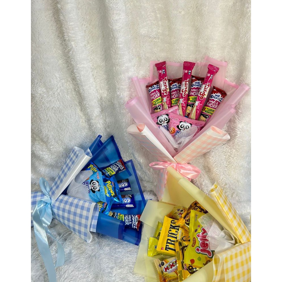 

✦MURAH LEBAY✦ (Ready Stock) FREE PACKING Bouquet / Buket Snack untuk Wisuda / Hari Ibu / Ulang Tahun / Hadiah / Anniversary / Valentine / Hari Guru