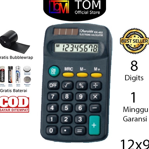 

Kalkulator KK-402 8 Digit - Calculator Saku Kecil Mini