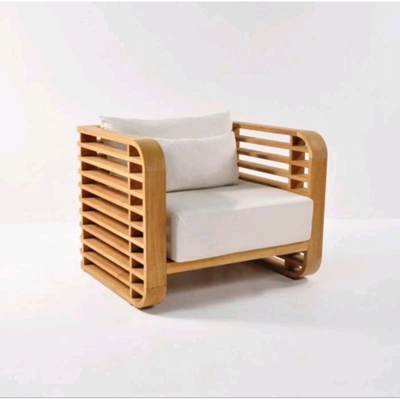 KURSI MODERN, KURSI 2 DUDUKAN, KURSI JATI, SOFA MODERN KEKINIAN, DIONS MODERN WOOD SOFA