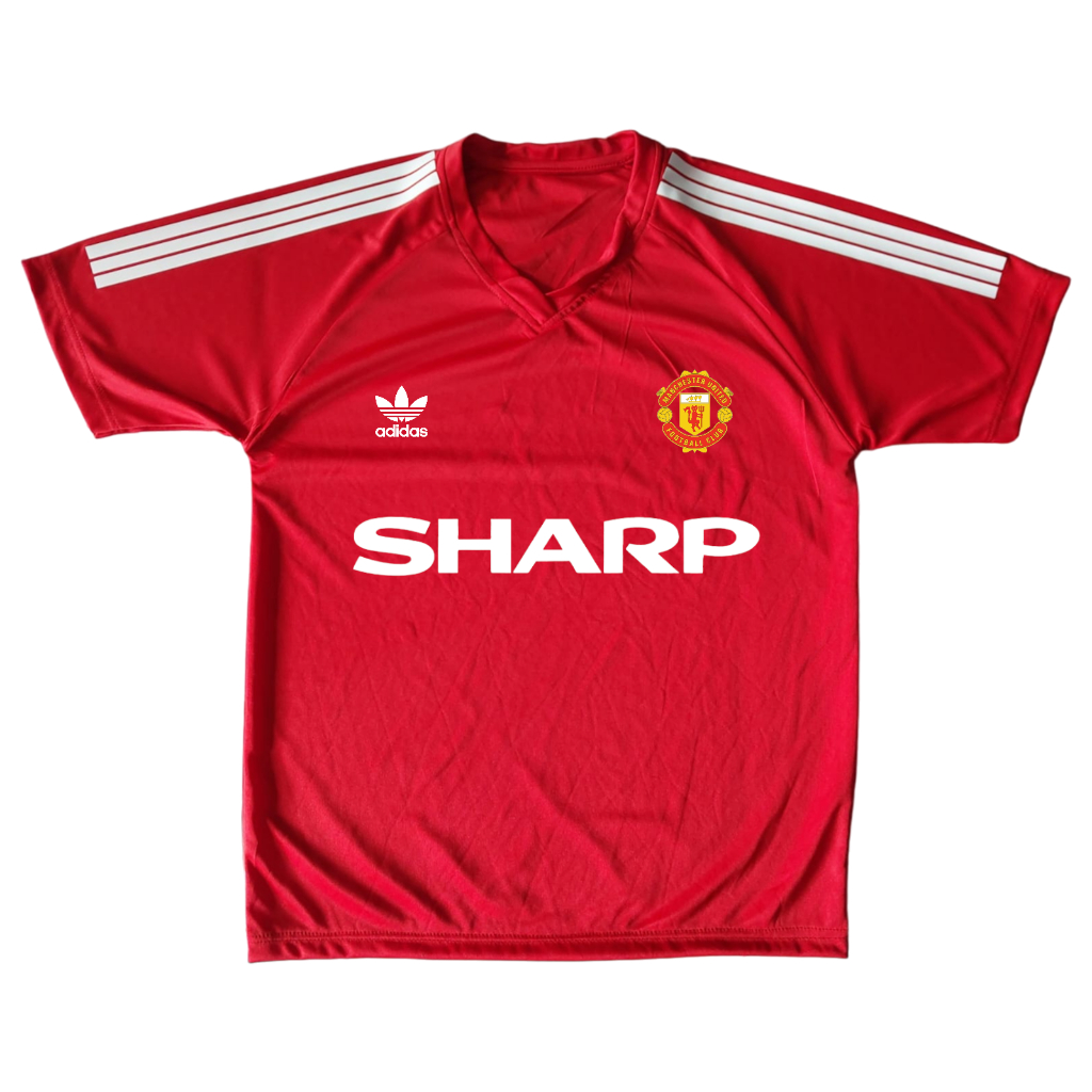 Jersey kaos baju bola setan merah retro terbaik