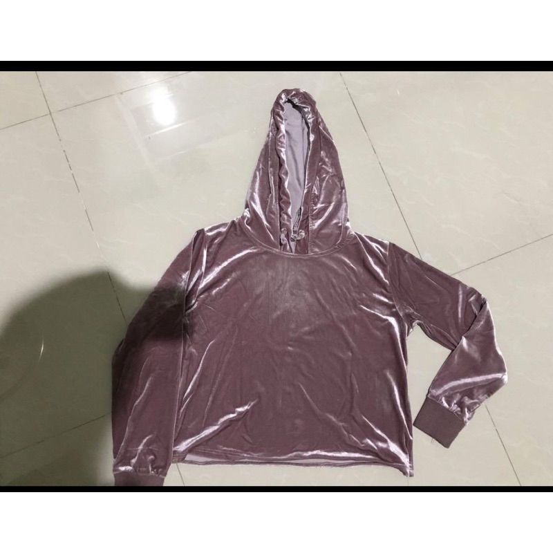 crop hoodie pink