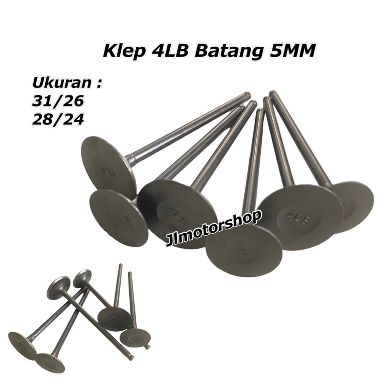 VIRAL Klep 31 26 Batang 5 4LB 28/24 Batang 5 MM 4LB - Valve Payung Klep 31 26 Batang 5 Klep 28 24 Kl