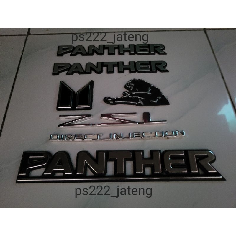 Emblem logo tulisan panther lama/emblem logo panther kecil/emblem panther besar/emblem logo 2.5 dire