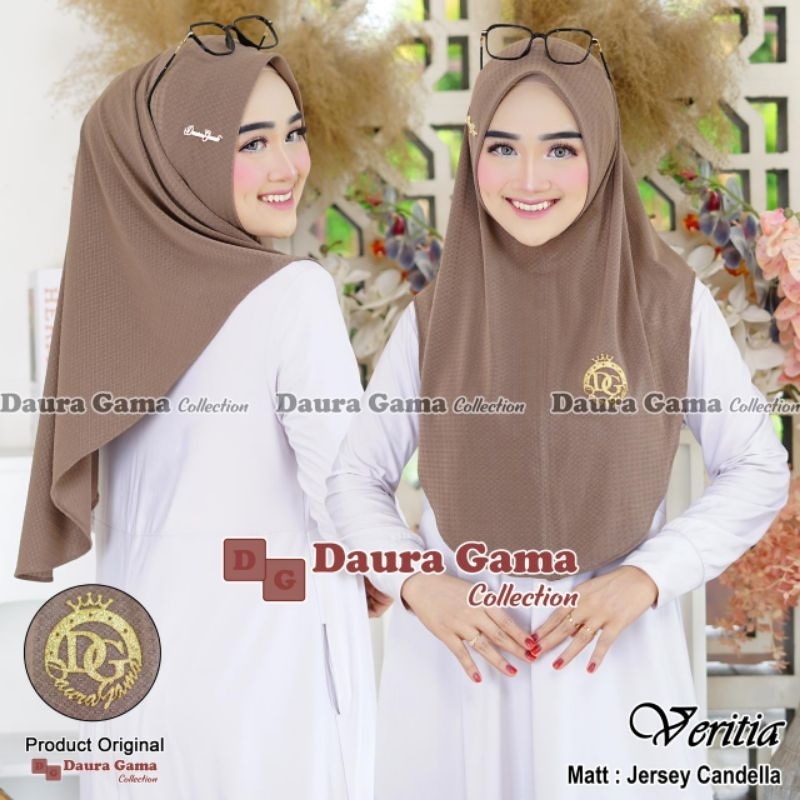 Hijab instan , bergo simple non pet veritia original Dauragama