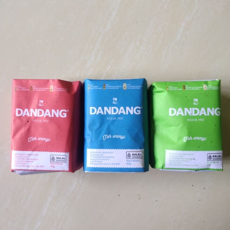 

Teh Dandang Tiga Varian/Merah,Biru,Hijau/40gramx3Pcs