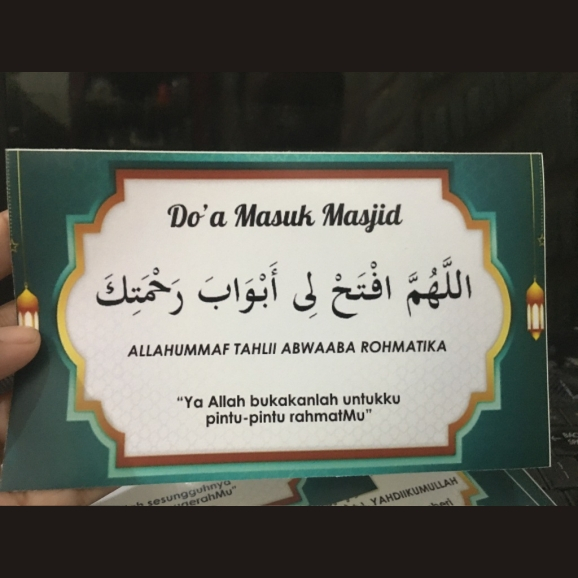 

Stiker label doa harian anak doa | Doa masuk masjid | Doa keluar masjid