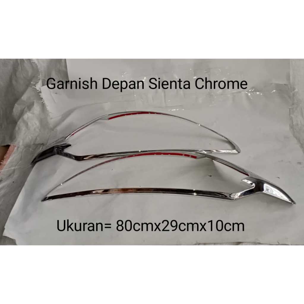 Garnish List Lampu depan Toyota sienta cover garnish Lis lampu belakang mobil Sienta Paketan garnish