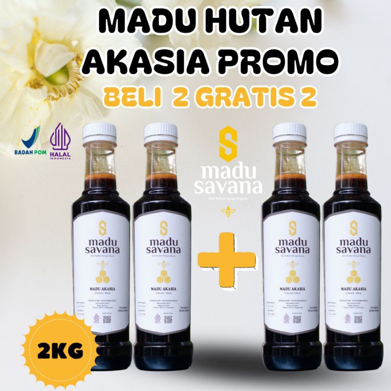 

Madu Akasia Promo Dapat 4 Madu Savana (Bergaransi)