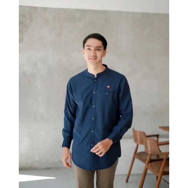 Baju Koko Kurta Dewasa Lengan Panjang Exclusive warna sage M L XL