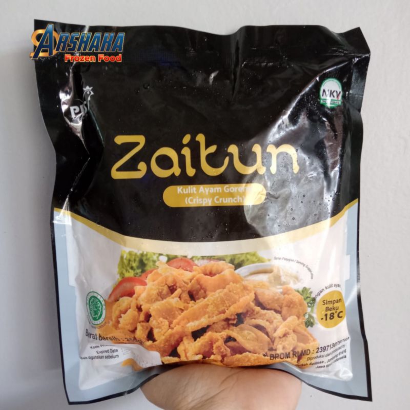 

zaitun crispy crunchy (kulit ayam)