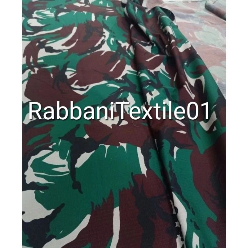 Bahan kain Loreng Ripstop  Nano Malvinas Seragam TNI AD Angkatan Darat