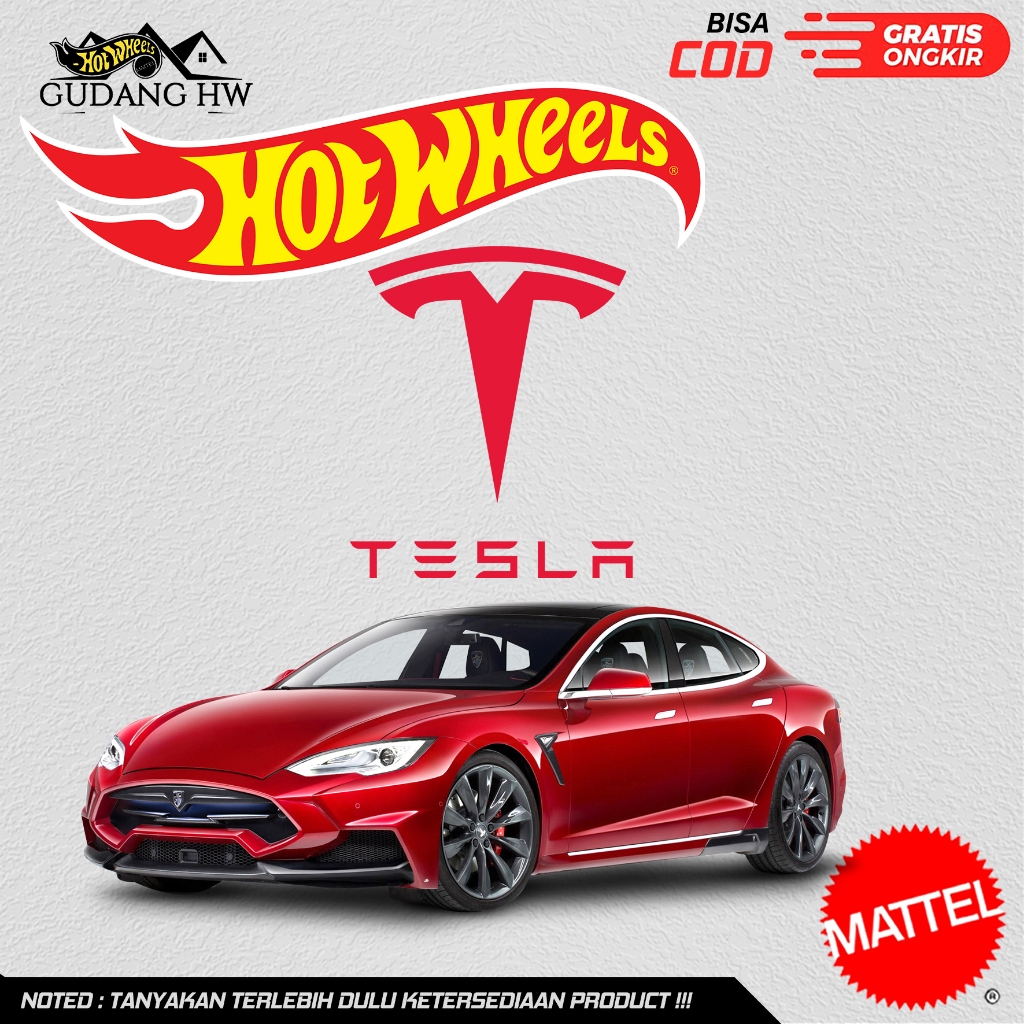 HOT WHEELS TESLA, hot wheels mobil listrikk, tesla cyber truck