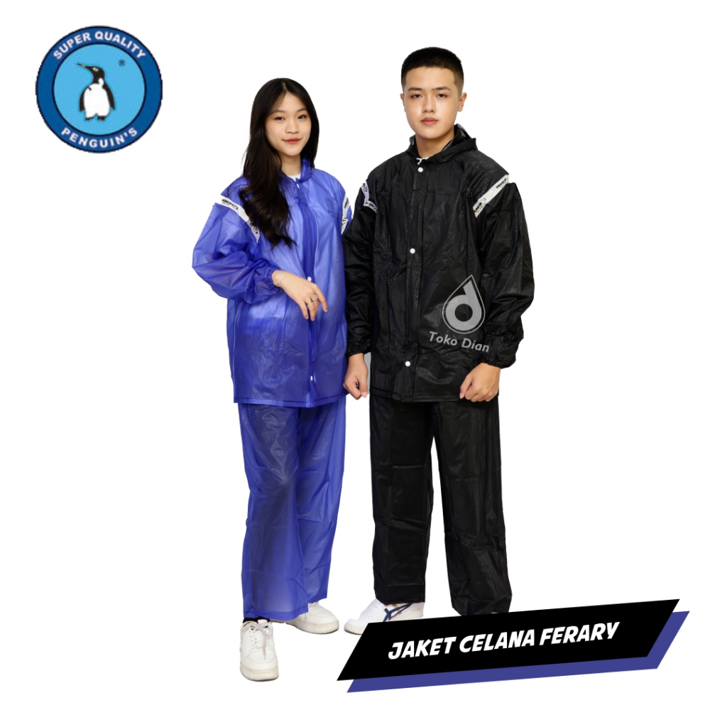 Jas Hujan Penguin Jaket Celana Ferary