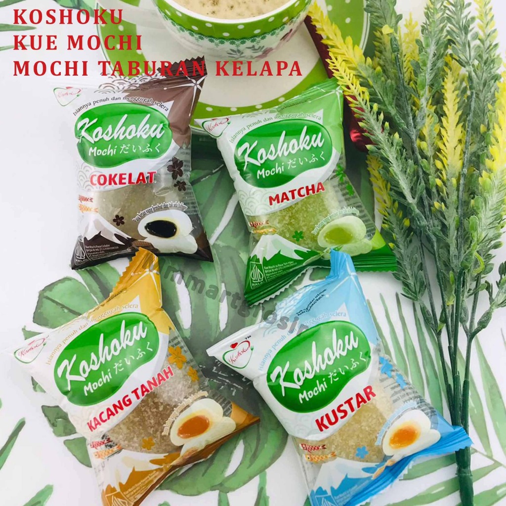 

Koshoku / Kue Mochi Taburan Kelapa / Kue Mochi Varian Rasa / 1 Box Isi 40pcs