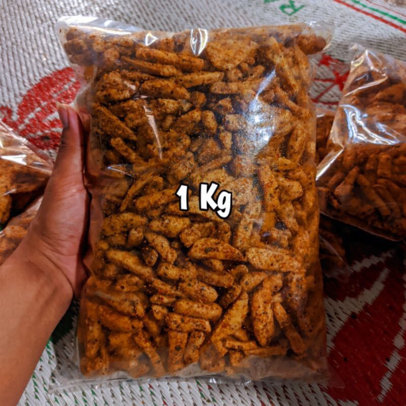 

1Kg Basreng Pedas Daun Jeruk Kiloan Murah Super Kriuk