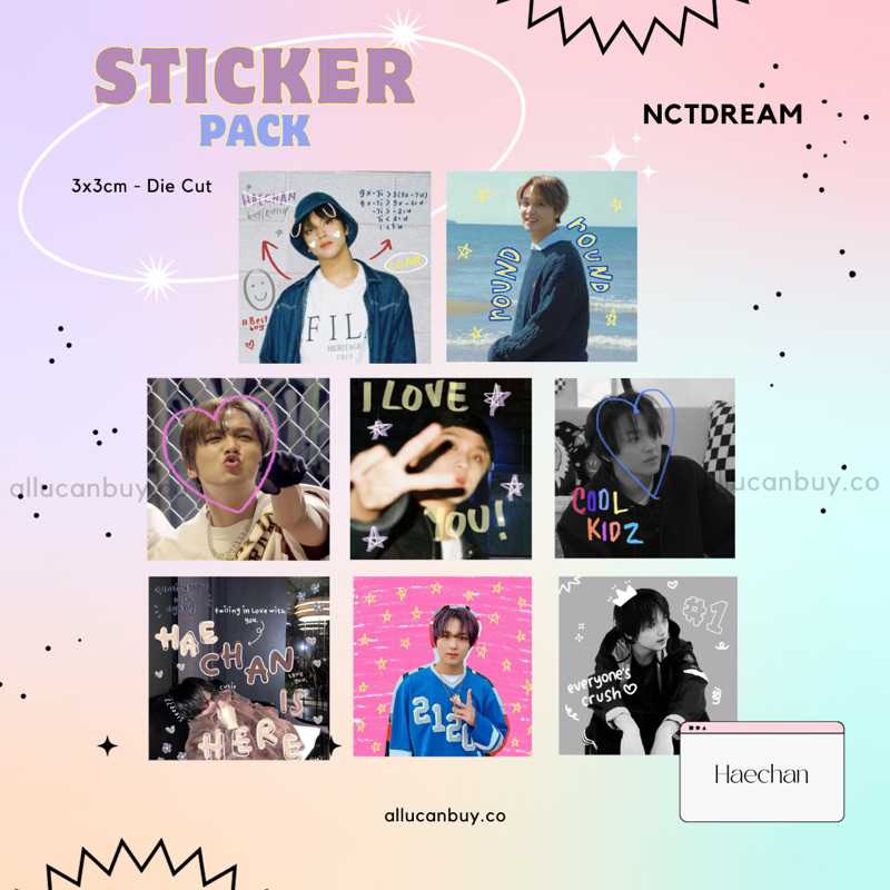 

ALLUCANBUY - STICKER PACK NCT DREAM (8pcs SQUARE) DIE CUT SIAP TEMPEL