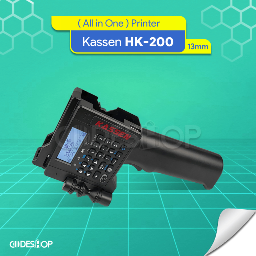 KASSEN INKJET PRINTER BARCODE HANDHELD HD2000 PRINTER BARCODE PORTABLE