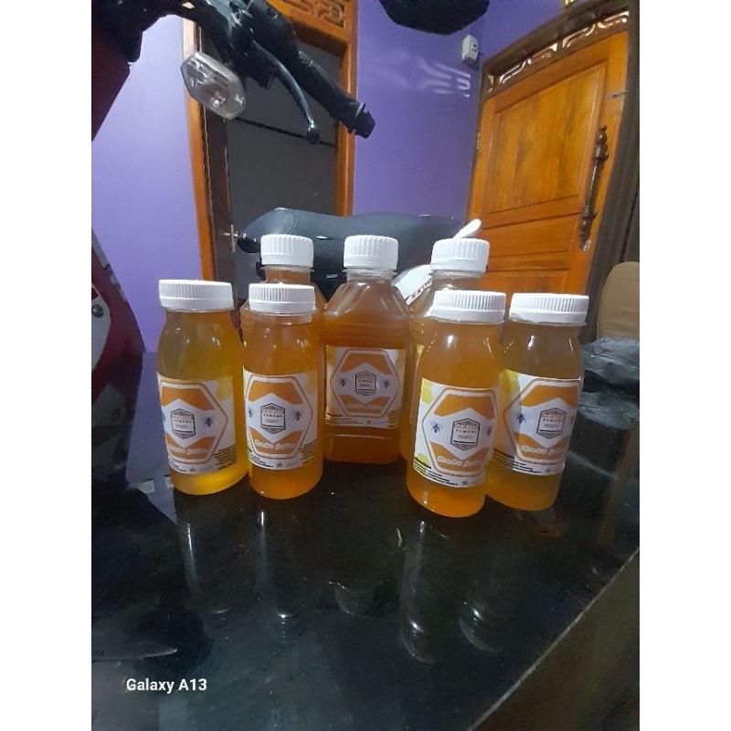 

madu murni lebah trigona itama kemasan 250 ml dan 100 ml