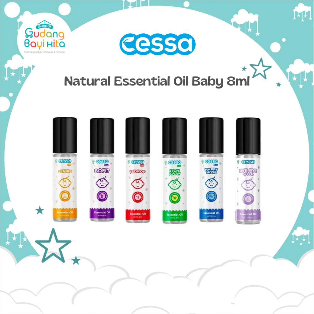 Cessa Natural Essential Oil Baby 8ml - Minyak Telon Bayi