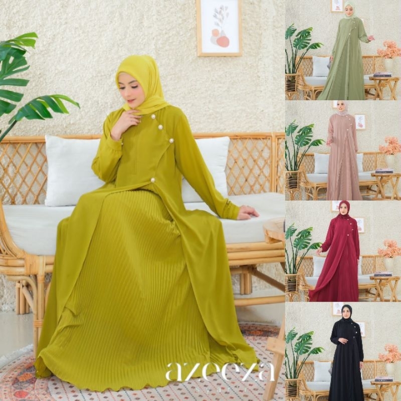 AZEEZA AMIRA  Baju Gamis Muslimah Amira Series Azeeza Syari By Wadah Muslim.