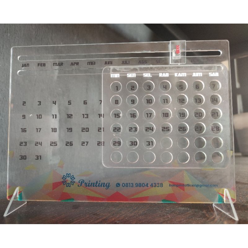 

kalender acrylic | kalender meja
