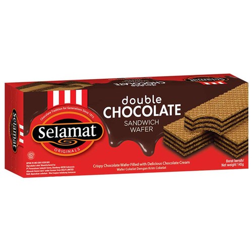 

Wafer Selamat Double Chocolate 145 gram