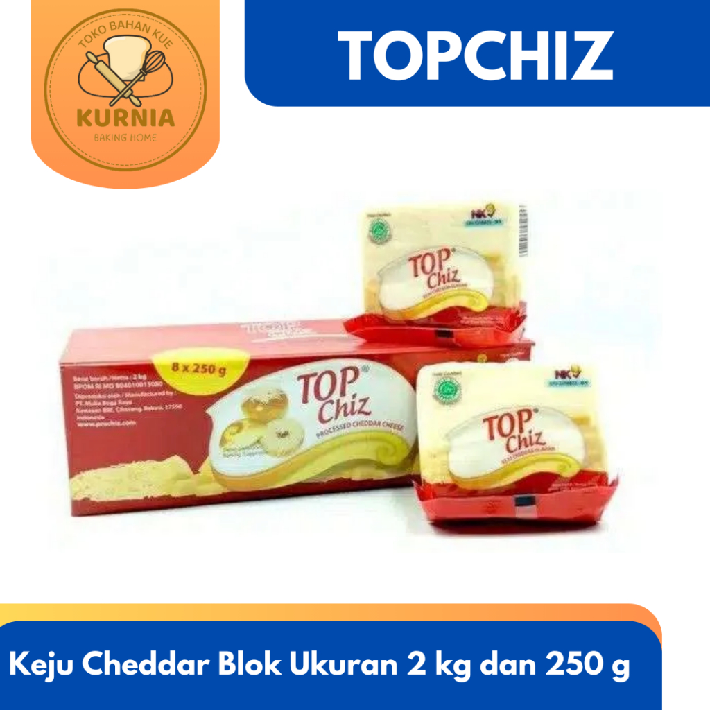 

TOPCHIZ KEJU CHEDDAR BLOK ukuran 2 kg