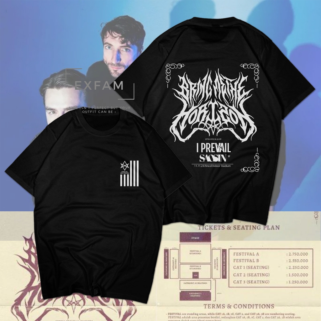 T Shirt Kaos Bmth World Tour 2023 Outfits