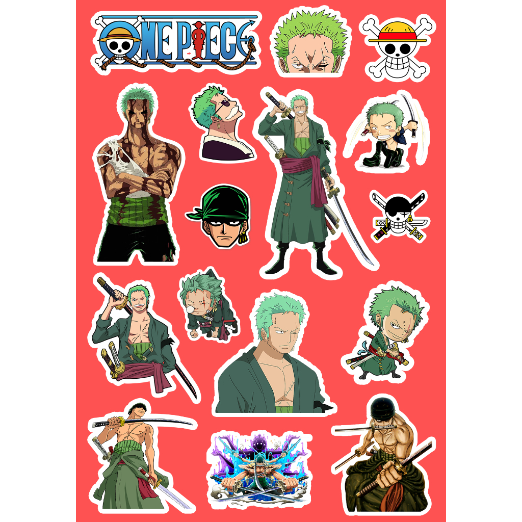 STIKER ANIME |STIKER HP LAPTOP HELM |STIKER TUMBLER | ONE PIECE |STIKER BRAND KEREN | KISS CUT