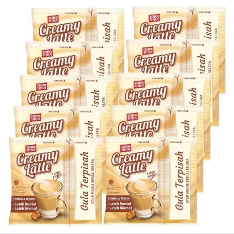 

KOPI TORA BIKA CREAMY LATTE || 1 RENCENG ISI 10 PCS