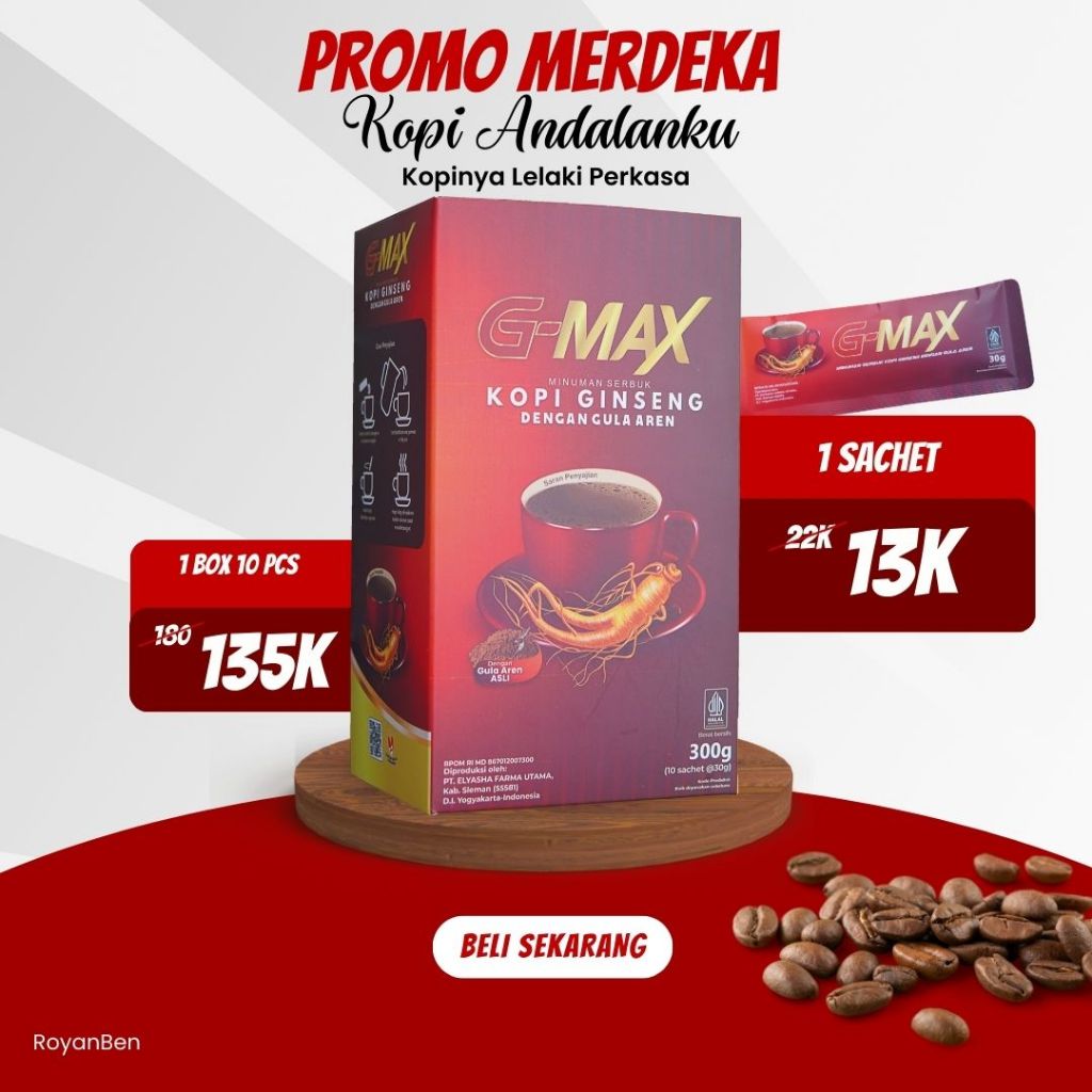 

Kopi Kuat Pria Tahan Lama VIRALE CAFFEE ISI 7 SACHET Penambah Stamina Pria Dewasa Kopi G MAX kuat pria Herbal Tahan Lama Sembuhkan Ejakulasi Dini